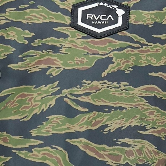 RVCA Jungle Camel Coaches Jacket BNWT Men's Size Medium - Picture 2 of 4